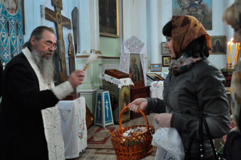 освящение пасхальной корзинки
