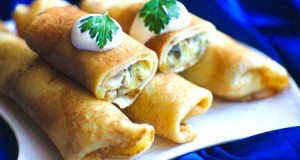 заварные блинчики с начинкой