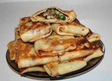 блины с начинкой конвертиком