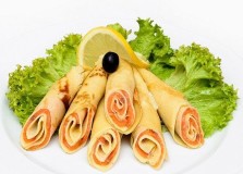 блины с начинкой рожком