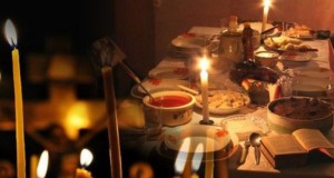 свечи, блюда в Великий пост