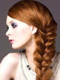 оригинальная коса набок