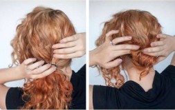 как сделать низкий пучок из локонов с бубликом