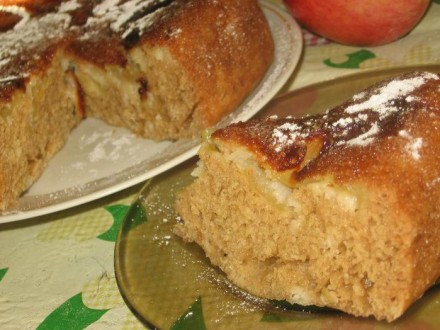 Яблочный пирог на манке