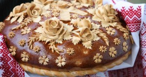 Красивый свадебный каравай